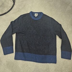 COS Men's Wool Mohair Blend Colourblock sweater Large